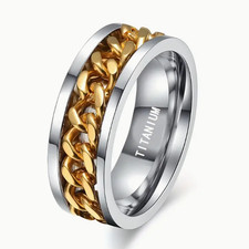Titanstahl ring synthetischem gebraucht kaufen  Waldmünchen