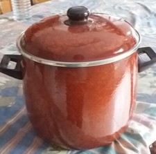 Marmite émaillée vintage d'occasion  Cléguer