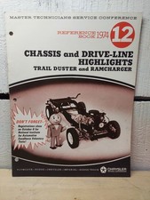 Vint Manual Chrysler Master Technicians Ref No 12 1974 Trail Duster Ramcharger  comprar usado  Enviando para Brazil