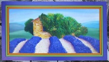 Tableau cabanon lavandes d'occasion  Toulon-
