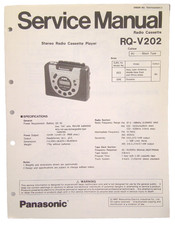 Rádio cassete Panasonic manual de serviço original RQ-V202 comprar usado  Enviando para Brazil