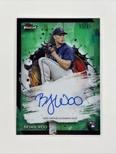 Topps Finest Green Refractor 2024/75 Bryan Woo #FA-BWO Rookie Auto RC segunda mano  Embacar hacia Argentina