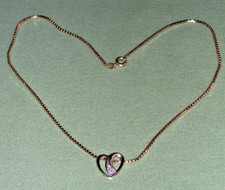 Kette collier herz gebraucht kaufen  Berlin
