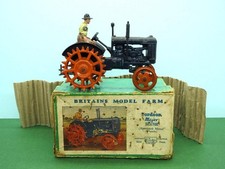 BRITAINS 1948 BOXED LEAD #127F FORDSON MAJOR FARM TRACTOR COM RODAS SPUDDED comprar usado  Enviando para Brazil