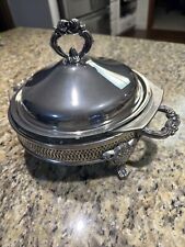 Caçarola vintage Marinex com suporte e tampa banhados a prata. comprar usado  Enviando para Brazil
