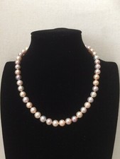 Collana perle multicolor usato  Catania