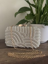 Gold pearl clutch for sale  NOTTINGHAM
