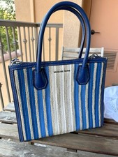 Bolsa tote Michael Kors vermelha Mercer acordeão azul – Ótimo estado! comprar usado Bolsa tote Michael Kors vermelha Mercer acordeão azul – Ótimo estado! comprar usado  Enviando para Brazil