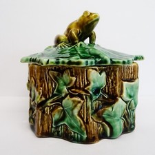 Antique majolica leaf for sale  BEDFORD