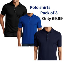 Pack mens polo for sale  MANCHESTER