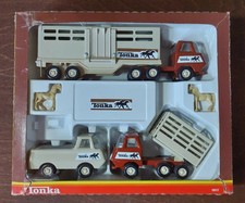 Tiny TONKA Horse Farm Set 1017 Made in USA vintage pressed steel rare truck car , usado comprar usado  Enviando para Brazil