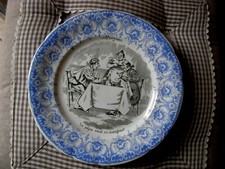 Assiette ancienne parlante d'occasion  France