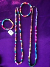 Collana agata ossidata usato  Roma