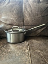 Pote de aço inoxidável escovado polido All Clad D5 1,5 qt com tampa comprar usado  Enviando para Brazil