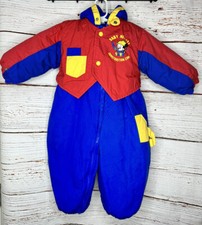 Usado, Macacão de neve vintage Disney bebês personagens poderosos bloco colorido bebê 24M Mickey quente comprar usado  Enviando para Brazil