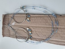 Blue cream necklace for sale  TAMWORTH