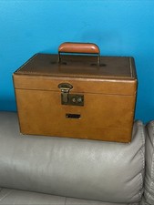 Vintage Chas W. Wolf New York Inc Mala de Bagagem Lateral Rígida Estojo de Trem 12x7,5x7 comprar usado  Enviando para Brazil