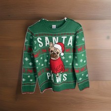 Suéter de Natal FRENCH BULLDOG Santa Paws Holiday Time tamanho XL 14-16 Husky comprar usado Suéter de Natal FRENCH BULLDOG Santa Paws Holiday Time tamanho XL 14-16 Husky comprar usado  Enviando para Brazil
