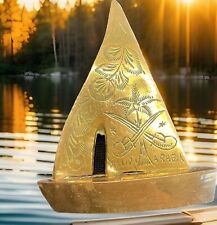 Small brass sailboat for sale  WREXHAM