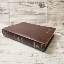 KJV Genuine Leather Bible Super Lrg Print Index Red Letter Burgundy King James  comprar usado  Enviando para Brazil
