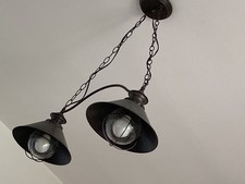 Lampadario ferro doppia usato  Como