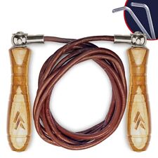 Corda de pular VV ajustável salto velocidade corda fitness treino academia couro, usado comprar usado  Enviando para Brazil