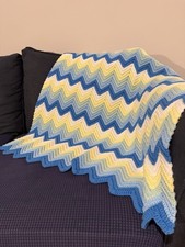 Handmade crochet chevron for sale  West Henrietta