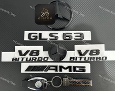 Pacote de emblemas preto brilhante GLS63 AMG para Mercedes GLS63 X166 edição noturna, usado comprar usado  Enviando para Brazil
