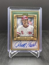 Usado, 2024 Topps Gilded Collection Johnny Bench Gold Framed HOF Auto Esmeralda 10/25 comprar usado  Enviando para Brazil