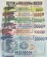 Guiné CONJUNTO 7 UNC 100 500 1000 2000 5000 10000 20000 F. Aleatório P A47 48 49 - 52 comprar usado  Enviando para Brazil