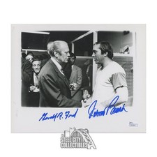 Usado, Foto de beisebol autografada 8x10 do presidente Gerald Ford e Johnny Bench - JSA comprar usado  Enviando para Brazil