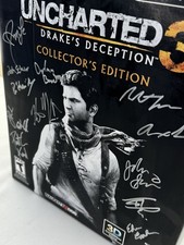 ASSINADO 2011 Uncharted 3 Drakes Deception edição de colecionador por equipe NAUGHTY DOG comprar usado  Enviando para Brazil