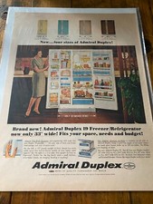 Anúncio de freezer/geladeira vintage 1966 Admiral duplex comprar usado  Enviando para Brazil