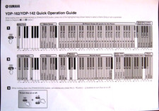 Piano digital Yamaha YDP-162 YDP-142 original guia de operação rápida folha de informações. comprar usado  Enviando para Brazil