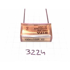 Capacitor filme papel filtro controle remoto 100nF+100R 250VAC X2 R20mm KEMET RIFA PMR209 comprar usado  Enviando para Brazil