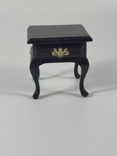 MESA DE MADEIRA SUPORTE NOTURNO MINIATURA CASA DE BONECAS 1:12 comprar usado  Enviando para Brazil