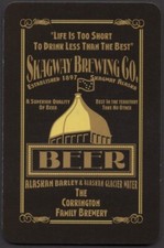 Cartas de baralho 1 carta única ** SKAGWAY BREWING Co. ** Publicidade de cerveja de cervejaria  comprar usado  Enviando para Brazil