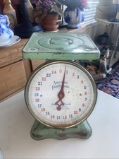 Balança de cozinha verde 1940 vintage família americana, até 25 lb comprar usado Balança de cozinha verde 1940 vintage família americana, até 25 lb comprar usado  Enviando para Brazil
