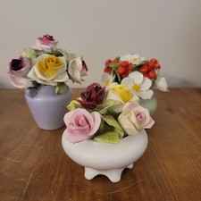 Floral posy bowls for sale  PONTEFRACT