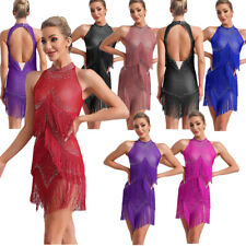 Vestido feminino lírico roupa de dança vestidos de ginástica desempenho sem mangas moderno comprar usado  Enviando para Brazil