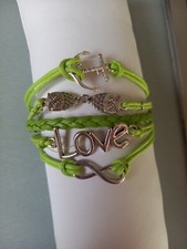 Bracelet cordon breloques d'occasion  France