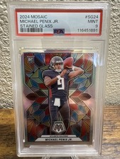 Vitral em mosaico Panini 2024 #SG24 MICHAEL PENIX JR. ROOKIE RC PSA 9, usado comprar usado  Enviando para Brazil