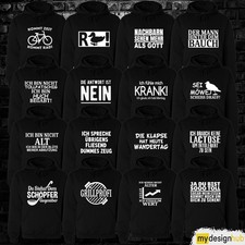 Hoodie spruch kapuzenpullover gebraucht kaufen  Tirschenreuth