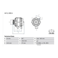 Cashback bosch alternator for sale  BIRMINGHAM