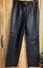 Ladies black leather for sale  DONCASTER
