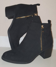 Velour stiefeletten schwarz gebraucht kaufen  Kuhardt