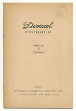 Cover title Demerol Hydrochloride Abstracts of Literature / 1st Edition 1943 segunda mano  Embacar hacia Argentina