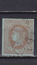 España 1864 - Isabel II - Edifil 67 - Matasello Rueda carreta, usado comprar usado  Enviando para Brazil