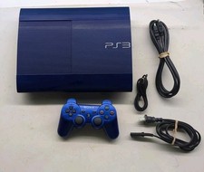Sony PlayStation 3 Super Slim edição de lançamento 250GB azul azurita testado raro comprar usado  Enviando para Brazil