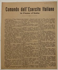 Fiume g.d annunzio usato  Milano